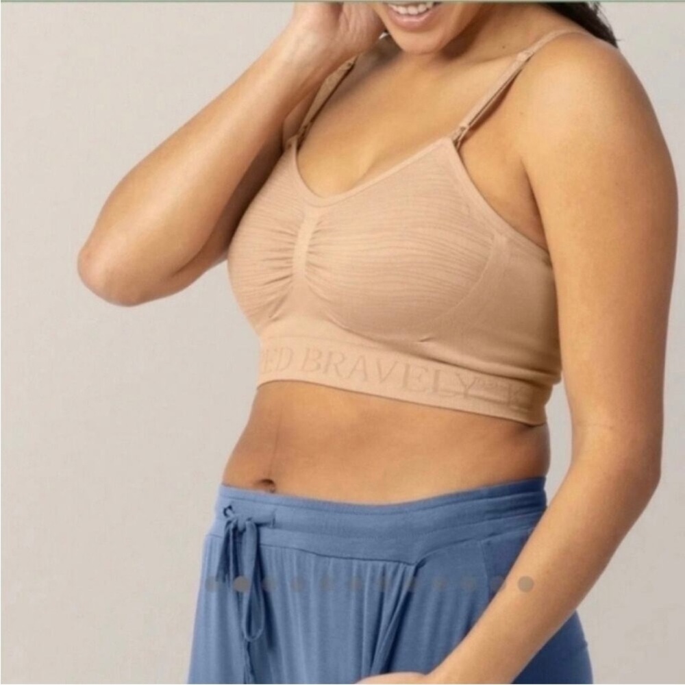 Kindred Bravely Pink Sublime Hands-Free Pumping Nursing Bra 1X Busty Fit